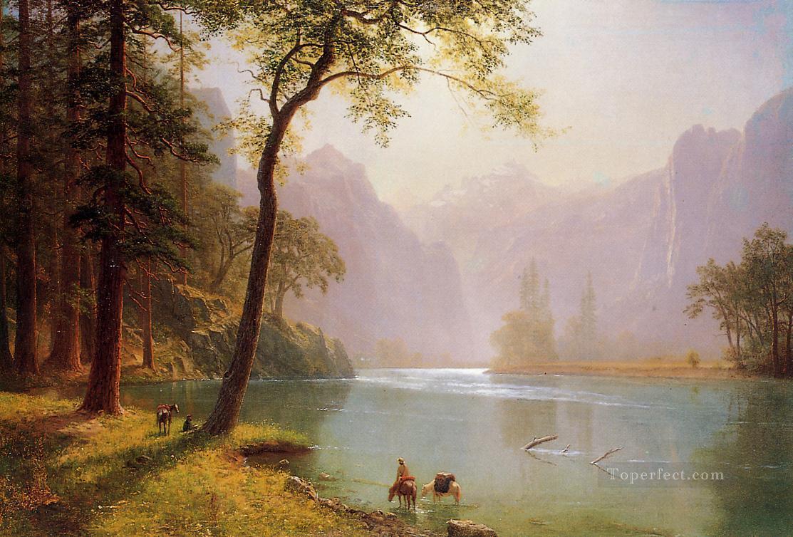 Kerns River Valley California Albert Bierstadt Landscape Oil Paintings
